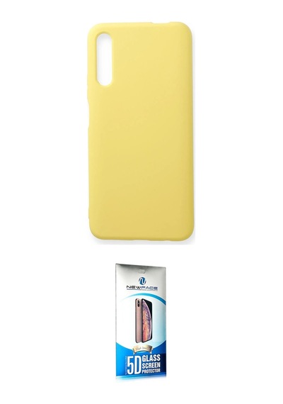 Cep Huawei Uyumlu P Smart Pro / Y9s Kılıf Ahenk Serisi İkili Koruma Seti Najmaddin Sarı