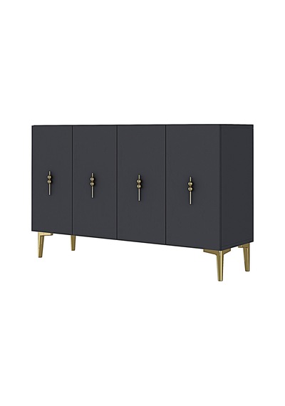 Ka1217ag Salkım120 Konsol, Kahve Köşesi Ve Tv Sehpası, Çok Amaçlı Dolap Antrasit-gold 120cm Ka1217ag Salkım120 Konsol, Kahve Köşesi Ve Tv Sehpası, Çok Amaçlı Dolap Antrasit-gold 120cm
