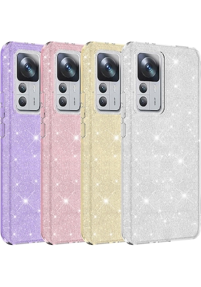 Xiaomi Uyumlu Mi 12t Kılıf Zore Parıltılı Simli Shining Silikon