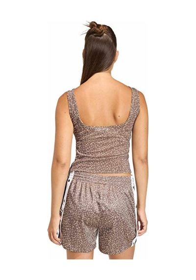 Adidas Aop Tank Top Kadın Günlük Crop Üst Kd8822 Kahverengi Kahverengi