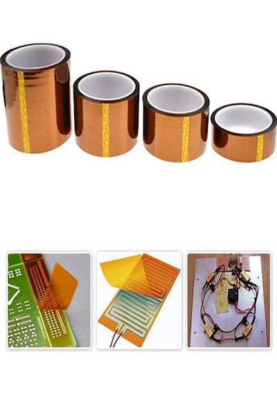 Kapton Bant 5mmx33m Yüksek Isıya Dayanıklı Yanmaz Bant