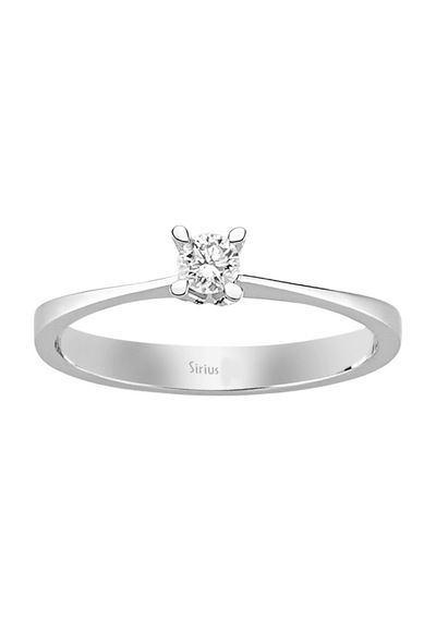 Sirius G Renk 0,09 Karat Pırlanta Tektaş Yüzük 0804R0105