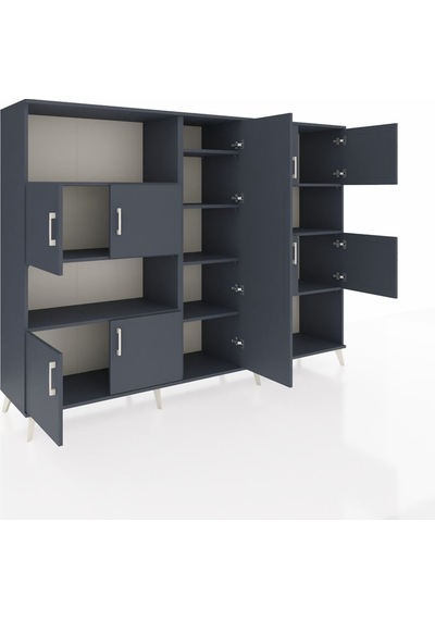 Hyperion Dolap 10 Raflı 9 Kapaklı 220x44x163 Antrasit-antrasit Antrasit-antrasit Hyperion Dolap 10 Raflı 9 Kapaklı 220x44x163 Antrasit-antrasit Antrasit-antrasit