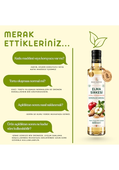 Bala Hatun Sandaloz Sakızlı Elma Sirkesi 500ml