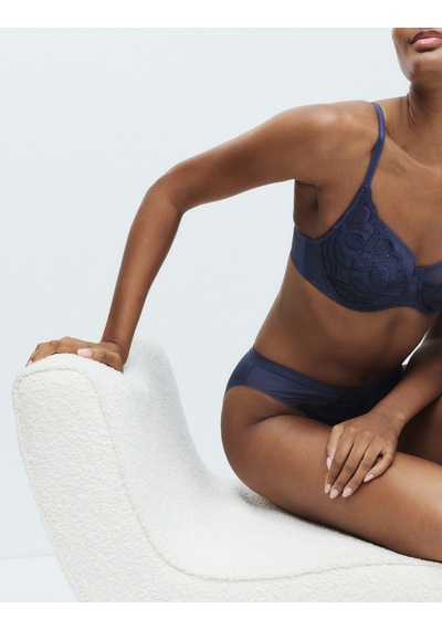 Marks & Spencer Amelia Natural Lift:trade Mark: Full Cup Balenli Sütyen Lacivert