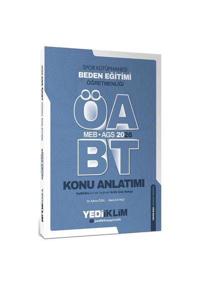 Yediiklim Yayınları 2026 Meb Ags Öabt Beden Eğitimi Öğretmenliği Konu Anlatımı