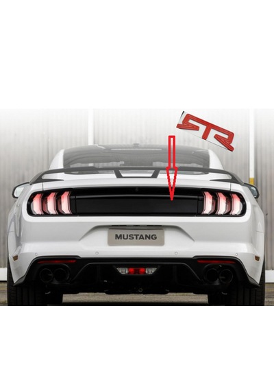 Dk Tuning Mustang Rtr Bagaj Kırmızı Logo Arma Ford İle Uyumlu