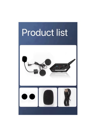 Hubrendy Kargo Bt62 Motosiklet Kask Kulaklığı Bluetooth Intercom 2 Intercom Bağlantılı