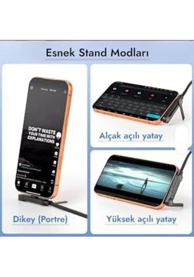 240w Ultra Hızlı Type-c Şarj Kablosu 1.5m Örgülü, Katlanabilir Standlı Ergonomik Tasarım, Pd Hızlı Şarj Ve Data Aktarım Kablosu