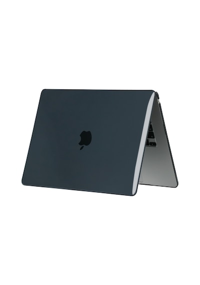 Apple Uyumlu MacBook 15' Air M2 2023 A2941 Zore Msoft Kristal Kapak Siyah