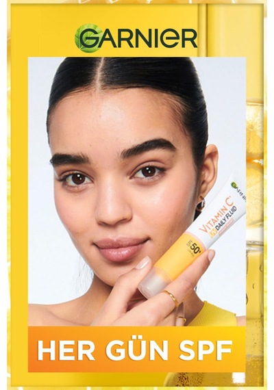 Garnier C Vitamini Parlak Günlük Güneş Koruyucu Fluid Yüz Kremi Görünmez Spf50, 40 Ml Sku: Smg8690010396761 Açık Bej