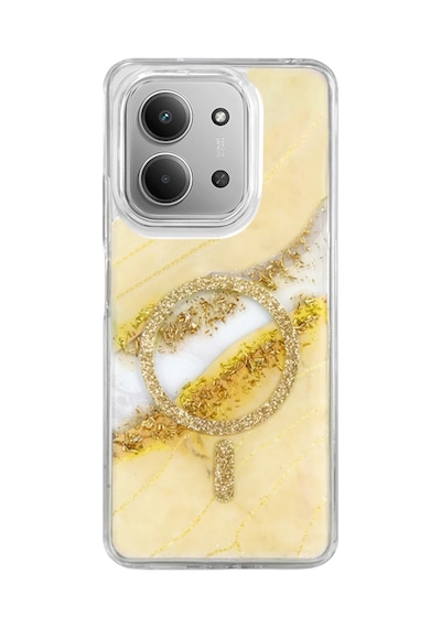 Onegif Xiaomi Redmi 15c 4g Lotus Simli Magsafe Kapak - Gümüş