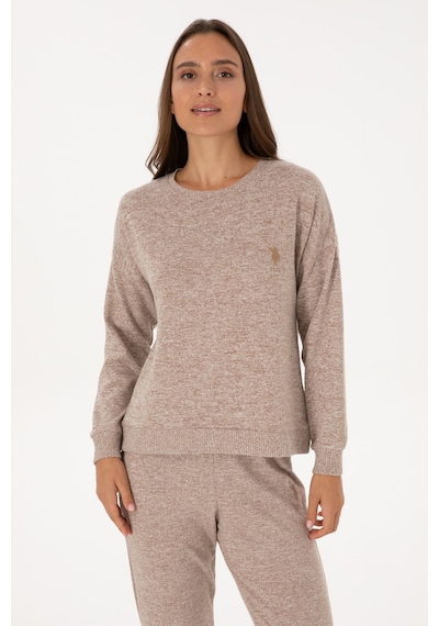U.s. Polo Assn. Kadın Camel Pijama Takım 50318898-vr015 Camel