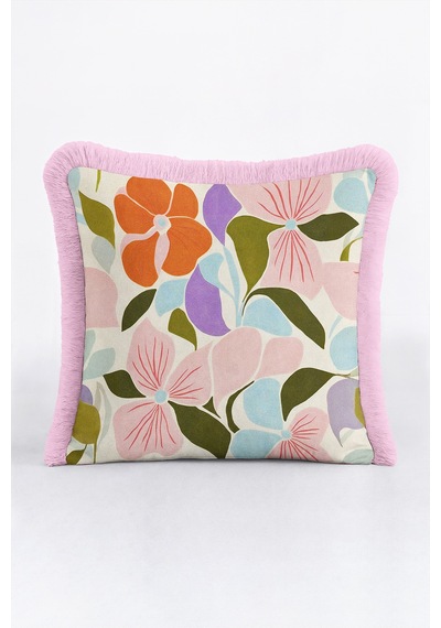 Çiçek Desenli Zarif Botanik Saçaklı Yastık Kılıfı-pastel Floral Bohem Pembe Püsküllü Kırlent Kılıfı Puslu Düş Lime Çiçek Desenli Zarif Botanik Saçaklı Yastık Kılıfı-pastel Floral Bohem Pembe Püsküllü Kırlent Kılıfı Puslu Düş Lime