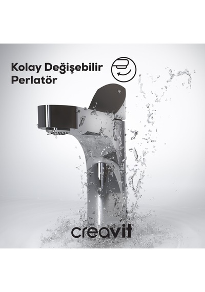 Creavit Infinity Lavabo Armatürü Krom Bt.ıf1500