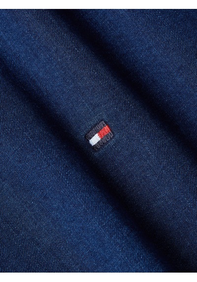 Tommy Hilfiger Chambray Rf Shırt Erkek Mavi Gömlek - Mw0mw38134