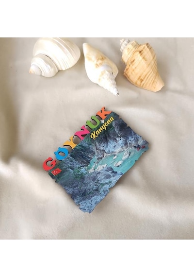 Magnet Antalya Göynük Kanyonu Ahşap Mıknatıslı Buzdolabı Süsü