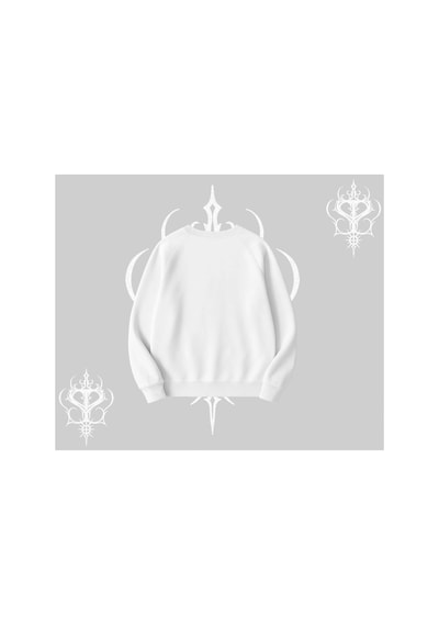 Tarzsokak Beyaz Biskilet Yaka Sweatshirt Vampir Dış