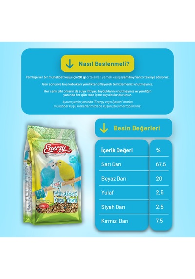 Muhabbet Kuşu Yemi 400 G - 3 Adet