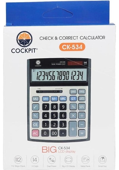 Cockpit Ck-534 Hesap Makinesi Çok Renkli