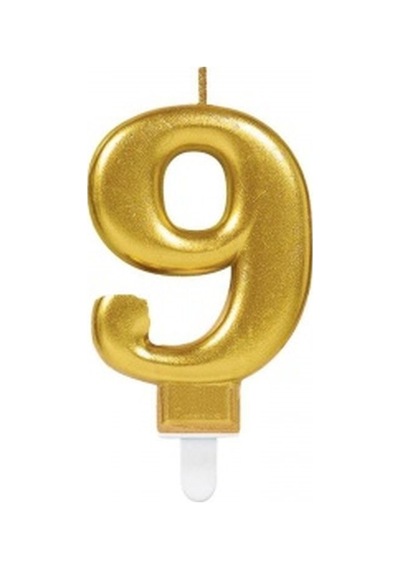 9 Rakam Mum Gold Renk Evimdeyokyok