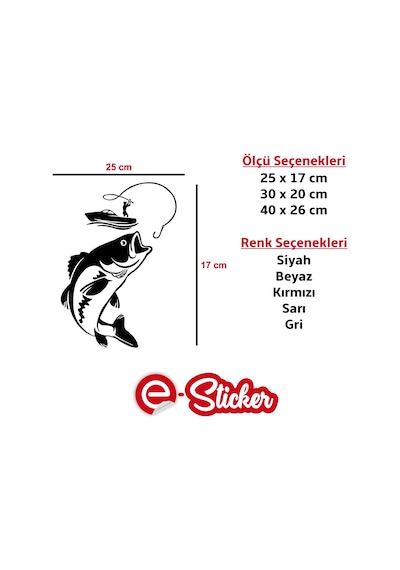 Balıkçı Fisherman Oto Sticker Araba Cam Sticker