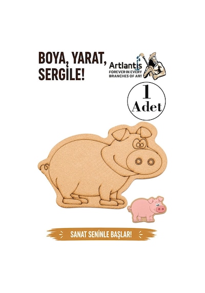 Ahşap Boyama Hayvanlar 1 Adet 10x15 Set3 Hayvan Boyama Figürü Etkinlik Çocuk Gelişim Motor Beceri Anasınıfı Kreş