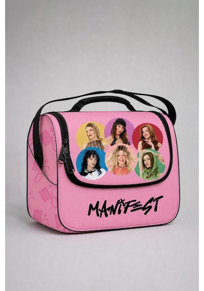 X Dekomus Lisanslı Manifest Toz Pembe Collection Okul Çantası,beslenme Çantası Ve Kalem Çantası Seti Altın