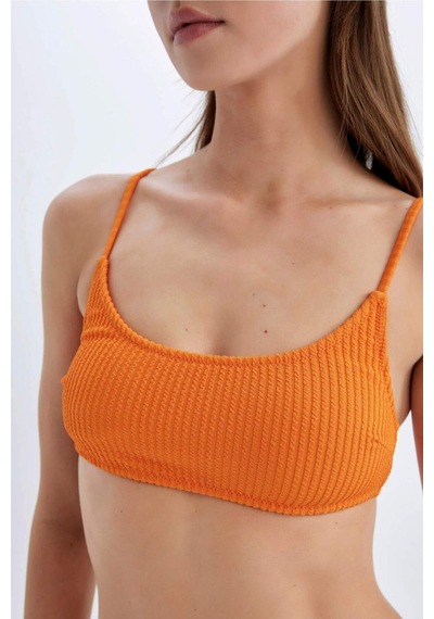DeFacto Regular Fit Bürümcük Bikini Üstü-Fall in Love B7207AX24SMOG313