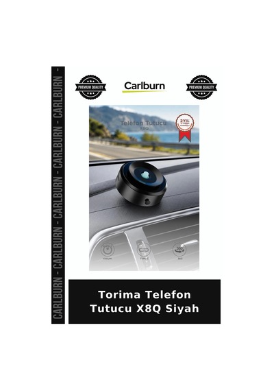 Premium Torima Telefon Tutucu X8q Siyah Oto Aksesuarı Manyetik Stant Ofis Gereci