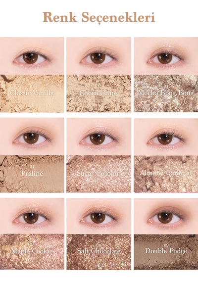 Dasique Mat Ve Işıltılı Renk Seçenekleri Sunan Far Paleti Shadow Palette 21 Almond Vanilla 21 Almond Vanilla