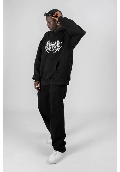 Tarzsokak Dusk Baskılı Oversize Unisex Siyah