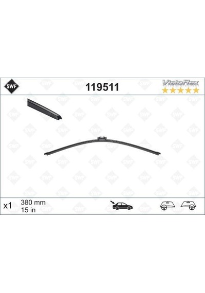 SWF 119511 E70 Silecek Arka 61627161029