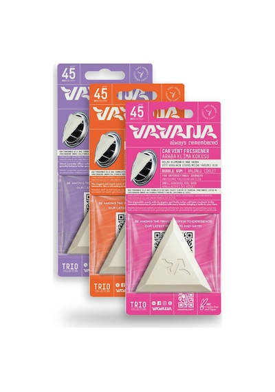 Vavana Araba Klima Kokusu 3'lü Set - Trio Oto Kokusu Bpa & Sıvı İçermez 45 Gün Etkili Set 2