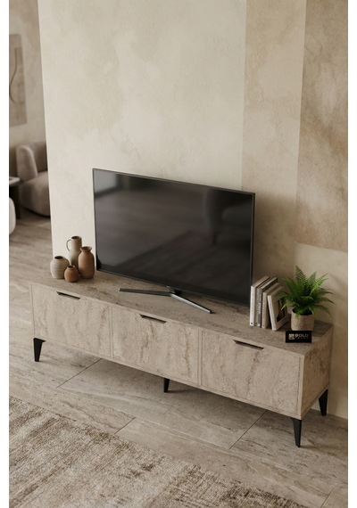 Reyo Falez Royal Tv Sehpası 160 Cm Tv Ünitesi Kapaklı Modern Şık Minimal Salon Konsolu 5092 Traverten Reyo Falez Royal Tv Sehpası 160 Cm Tv Ünitesi Kapaklı Modern Şık Minimal Salon Konsolu 5092 Traverten