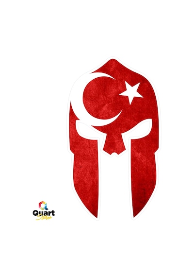 Ay Yıldız Türk Bayrağı Miğfer Sticker (488831030)