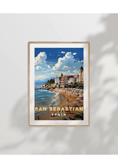 Çerçevesiz Poster San Sebastian'ın Sahil Büyüsü