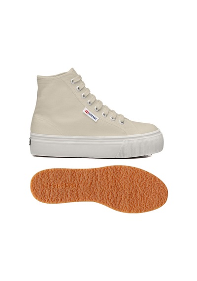 Superga 2708 Hi Top Kadın Açık Bej Bilekli Sneaker Açık Bej-11