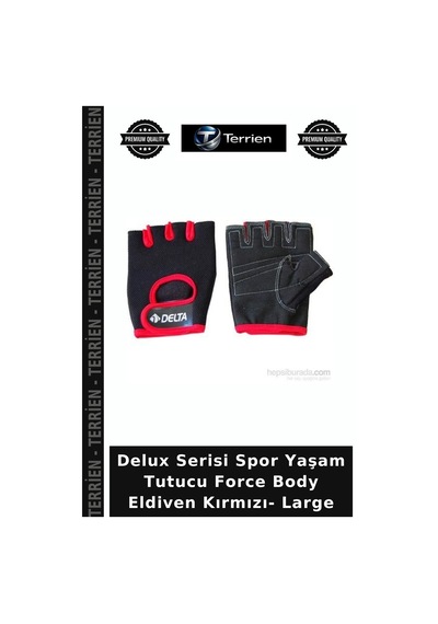 Delux Serisi Spor Yaşam Tutucu Force Body Eldiven Kırmızı- Large