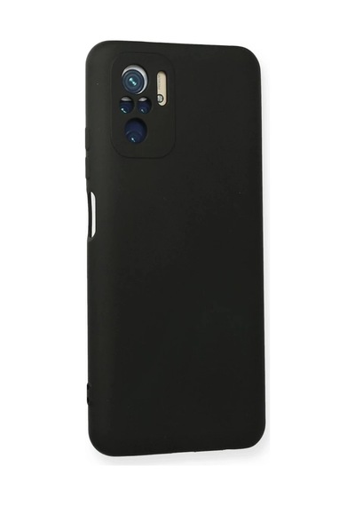Xiaomi Redmi Note 10 Kılıf Nano İçi Kadife Silikon - Siyah Standart