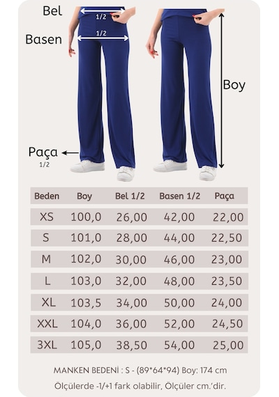 Extra Yumuşak Uzun Viskon Pantolon Home&outdoor-lacivert-lacivert Lacivert