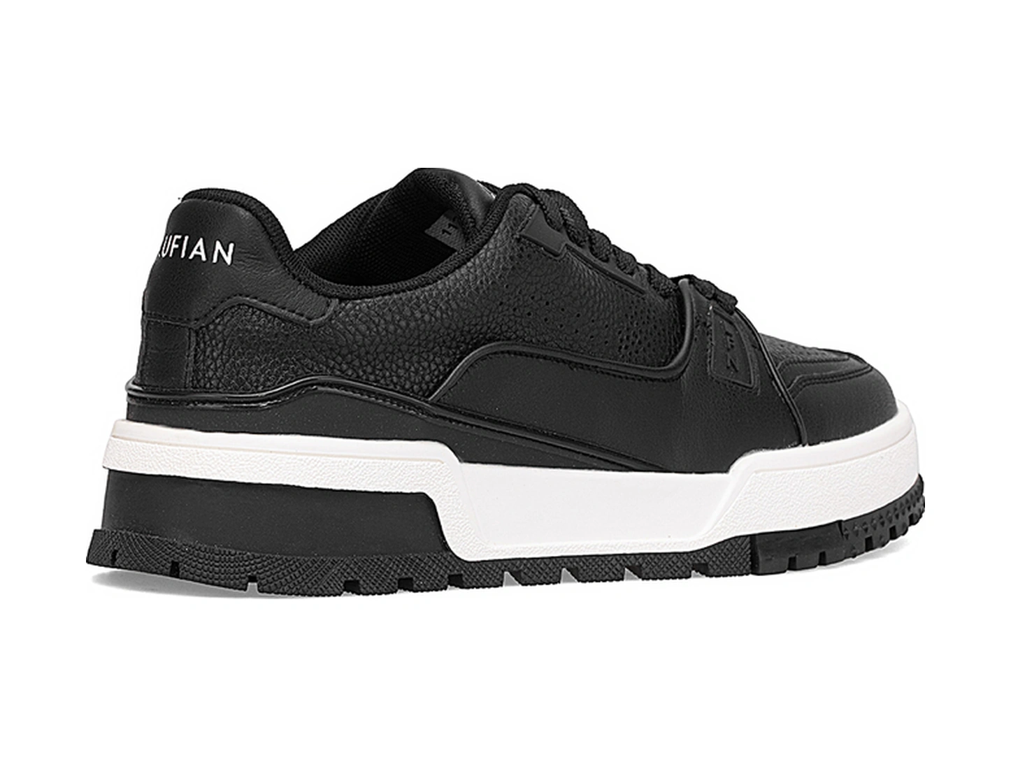 Lufian 112230250 Albert 25k Erkek Hakiki Deri Klasik Sneaker Siyah Siyah