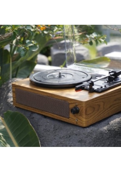 Fomix Fm-108 Kahverengi Hoparlörlü Bluetoothlu Pikap Plak Çalar Kahverengi