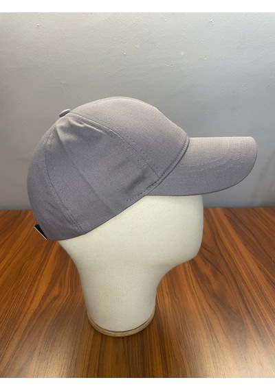 Hamze Polo Nakışlı Gabardin Kumaş Unisex Cap Şapka Gri