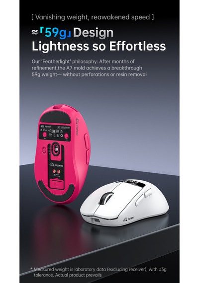 Freewolf A7 Kablosuz Dijtal Ekranlı Oyuncu Mouse 1000 Hz 24000 Dpı Bluetooth Mouse -