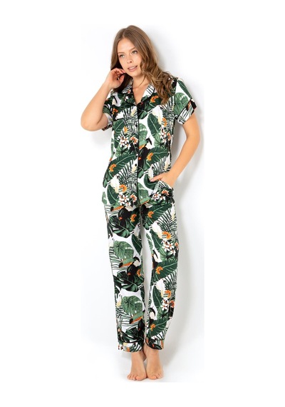 Miorre Doremi Ivied Kısa Kollu Kadın Pijama Takımı 001