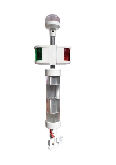 Sealux Marine Bayrak Direği Kombine Radar Reflektörlü 50cm Led 12/24v Beyaz