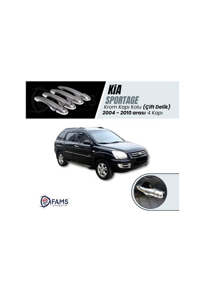 Kia Sportage Krom Kapı Kolu 4 Kapı 2004-2010 Arası Çift Delik