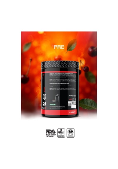 Vitalest Pre Workout 468g. 26 Servis Kiraz