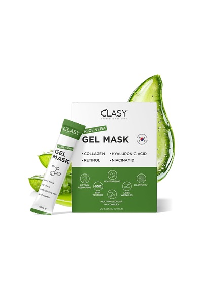 Clasy Care Aloe Vera Jel Maske - Kolajen Ve Retinol İle Nemlendirici Yüz Maskesi - Güneş Yanığına Karşı Ferahlatıcı Bakım - Seyahat Boyu Sku: Zeus8690010415165 Clasy Care Aloe Vera Jel Maske - Kolajen Ve Retinol İle Nemlendirici Yüz Maskesi - Güneş Yanığına Karşı Ferahlatıcı Bakım - Seyahat Boyu Sku: Zeus8690010415165